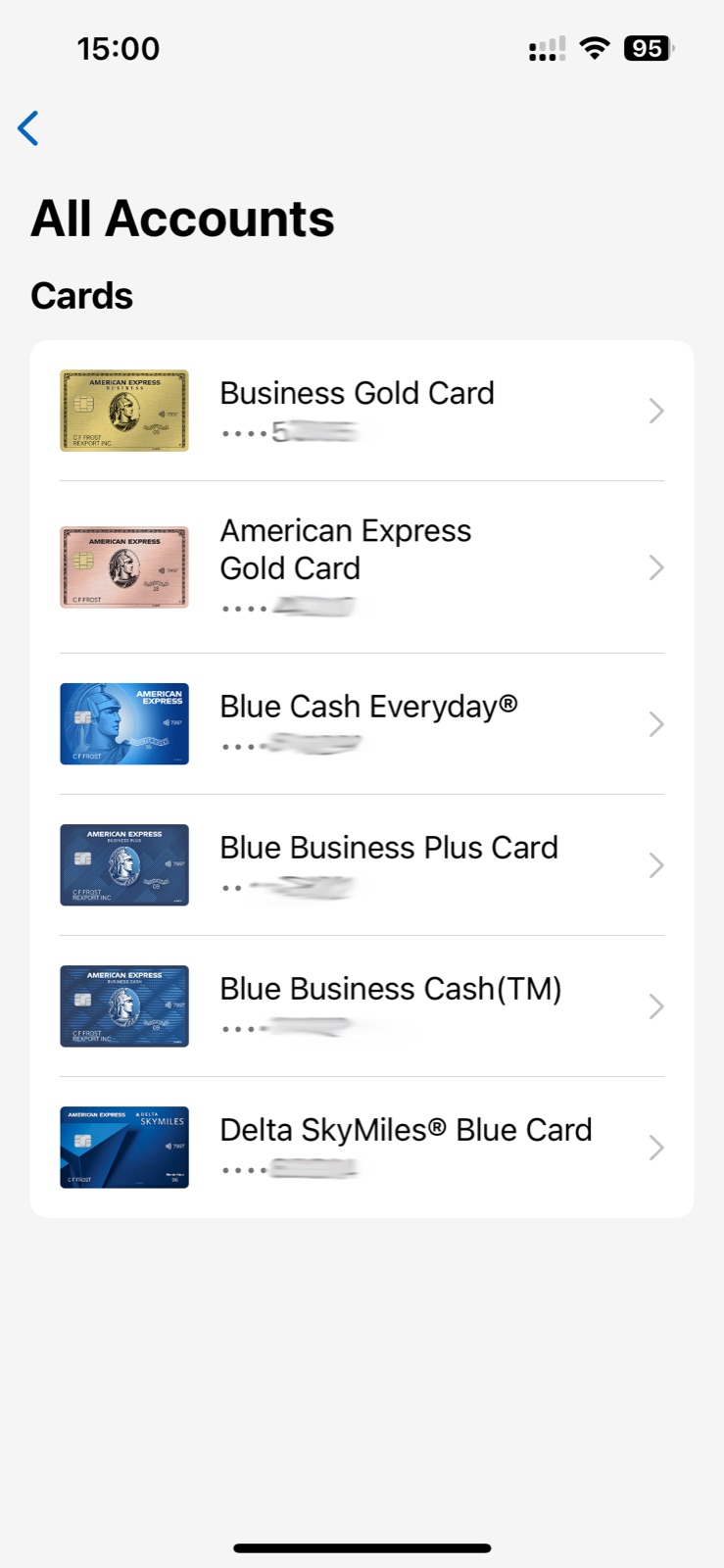 Multiple Amex accounts under one profile