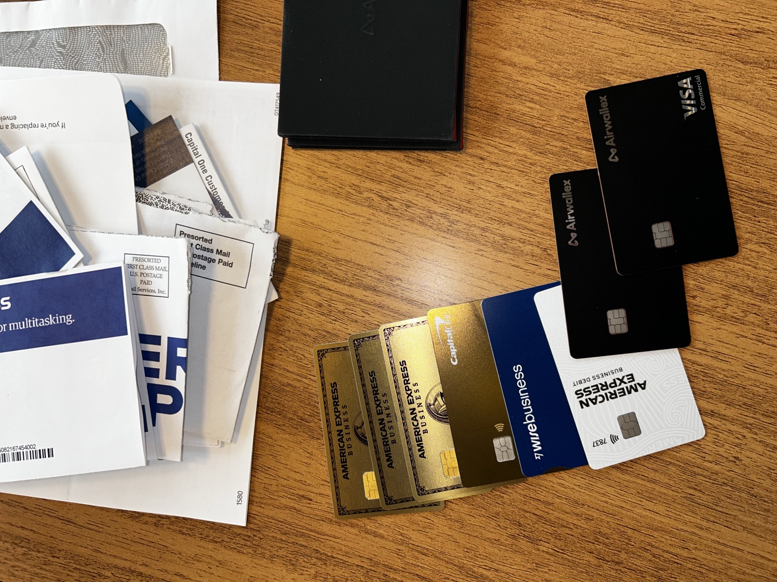 Business cards across issuers - Amex, Capital One, Brex, Airwallex